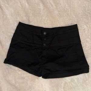 CHARLOTTE RUSSE REFUGE black jean shorts